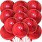 Huge Metallic Red Balloons - 22 Inch, Pack of 12 | Round 4D Mylar Balloon for Casino Theme Party, Red Party Decoration | Patriotic Party Decorations, Birthday, Anniversary, Graduation Decor